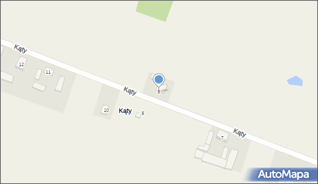 Kąty, Kąty, 9, mapa Kąty