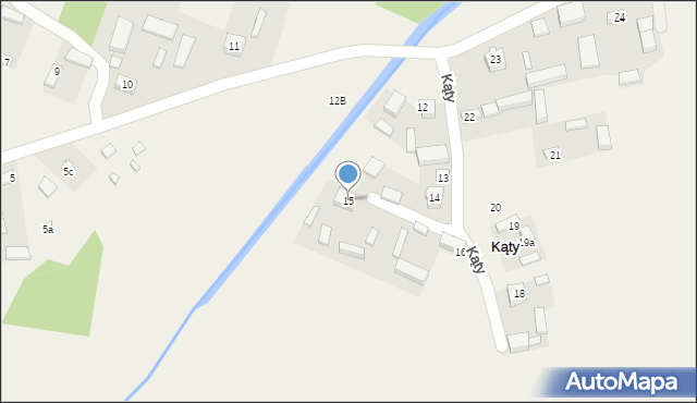 Kąty, Kąty, 15, mapa Kąty