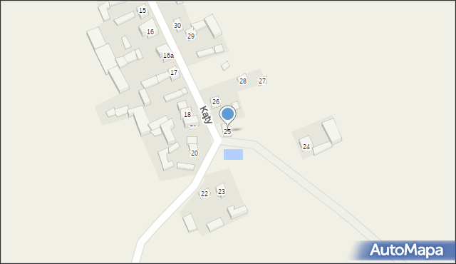 Kąty, Kąty, 25, mapa Kąty