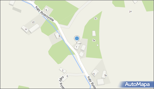 Kąty Bystrzyckie, Kąty Bystrzyckie, 7A, mapa Kąty Bystrzyckie
