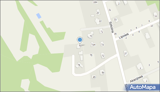 Kąty Goździejewskie Pierwsze, Kąty Goździejewskie Pierwsze, 73, mapa Kąty Goździejewskie Pierwsze