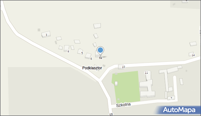 Kąty Stare, Kąty Stare, 6a, mapa Kąty Stare