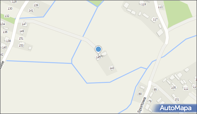 Kąty Trzebuskie, Kąty Trzebuskie, 145, mapa Kąty Trzebuskie