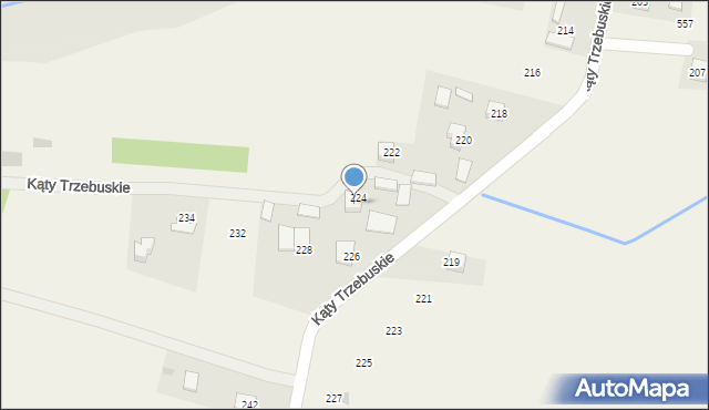 Kąty Trzebuskie, Kąty Trzebuskie, 265a, mapa Kąty Trzebuskie