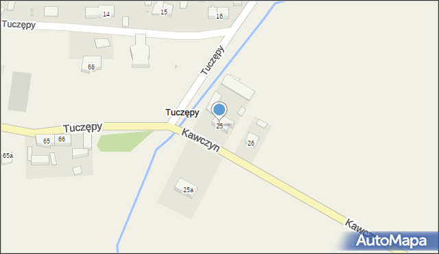 Kawczyn, Kawczyn, 25, mapa Kawczyn