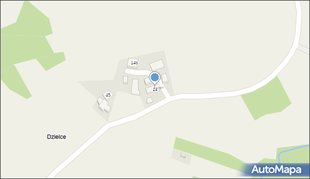 Kawec, Kawec, 14, mapa Kawec