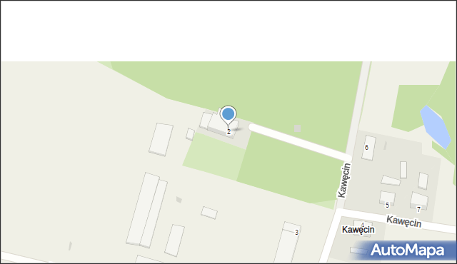 Kawęcin, Kawęcin, 2, mapa Kawęcin