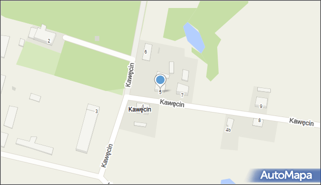 Kawęcin, Kawęcin, 5, mapa Kawęcin