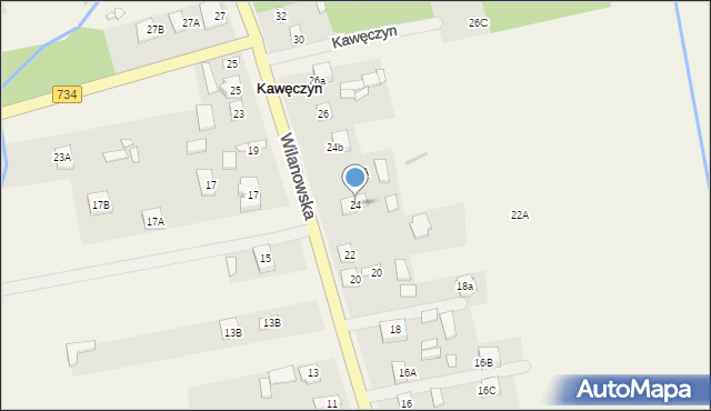 Kawęczyn, Kawęczyn, 24, mapa Kawęczyn