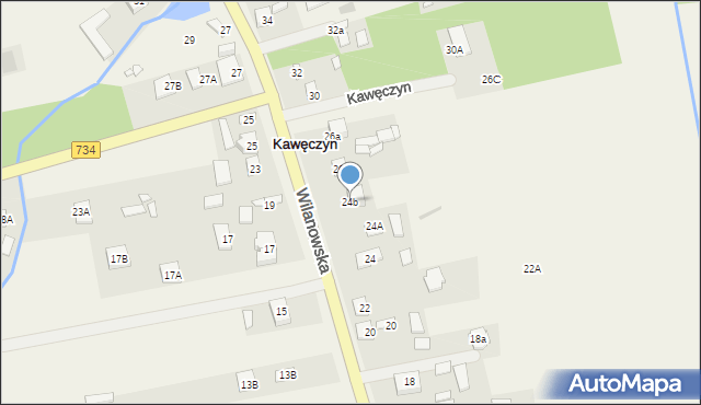 Kawęczyn, Kawęczyn, 24b, mapa Kawęczyn