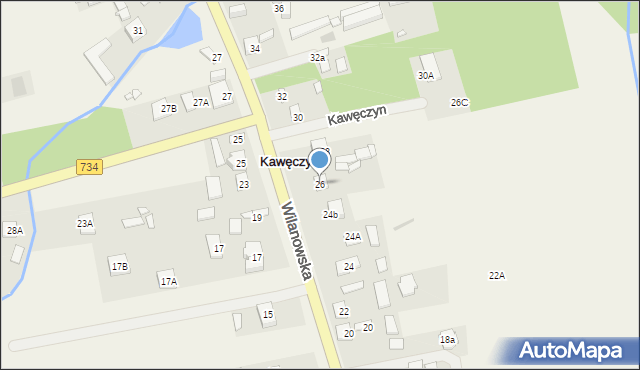 Kawęczyn, Kawęczyn, 26, mapa Kawęczyn