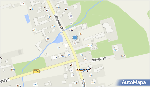 Kawęczyn, Kawęczyn, 34, mapa Kawęczyn