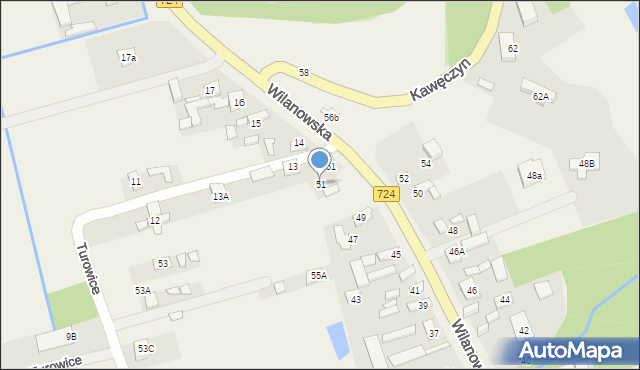 Kawęczyn, Kawęczyn, 51, mapa Kawęczyn