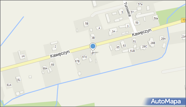 Kawęczyn, Kawęczyn, 67, mapa Kawęczyn