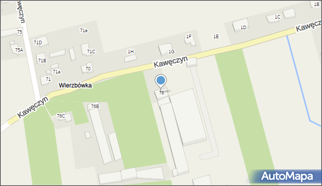Kawęczyn, Kawęczyn, 76, mapa Kawęczyn