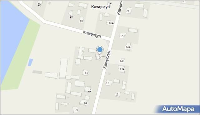 Kawęczyn, Kawęczyn, 14, mapa Kawęczyn