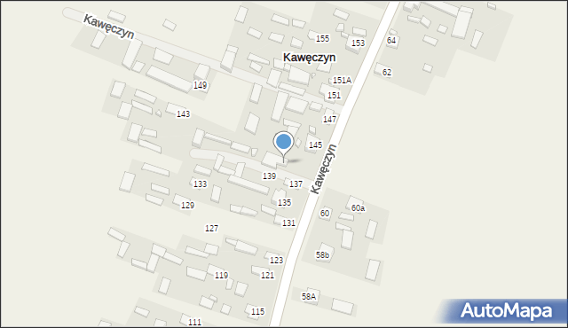 Kawęczyn, Kawęczyn, 141, mapa Kawęczyn