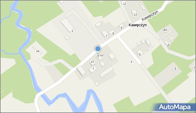 Kawęczyn, Kawęczyn, 3, mapa Kawęczyn