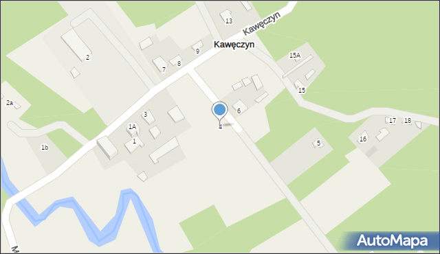 Kawęczyn, Kawęczyn, 4, mapa Kawęczyn
