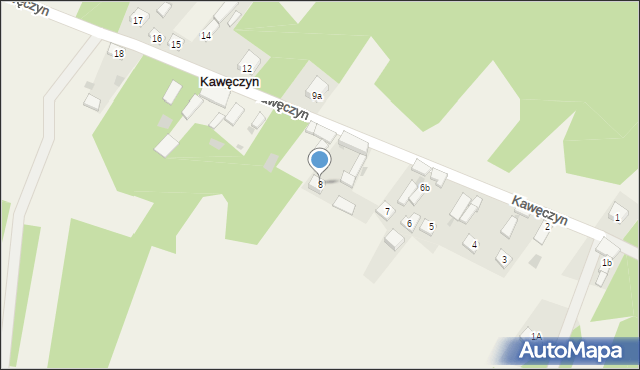 Kawęczyn, Kawęczyn, 8, mapa Kawęczyn