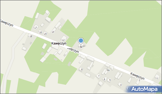 Kawęczyn, Kawęczyn, 9a, mapa Kawęczyn