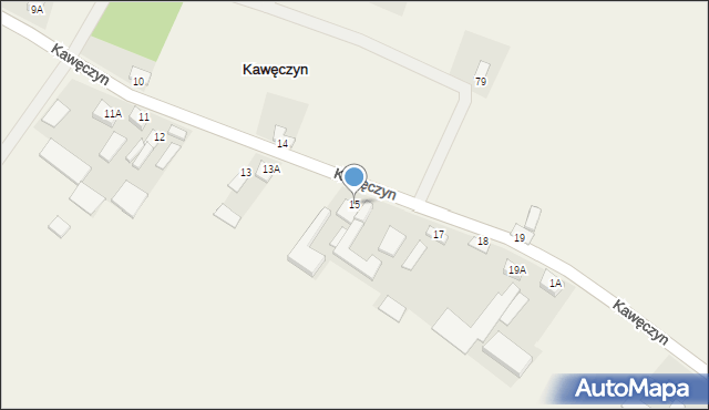 Kawęczyn, Kawęczyn, 15, mapa Kawęczyn