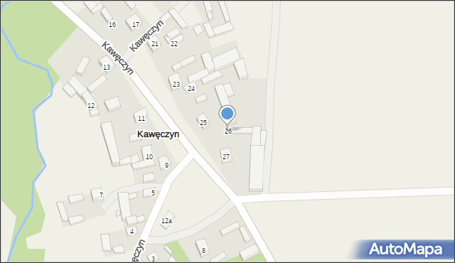 Kawęczyn, Kawęczyn, 26, mapa Kawęczyn