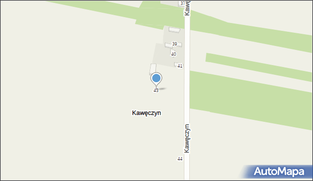 Kawęczyn, Kawęczyn, 43, mapa Kawęczyn