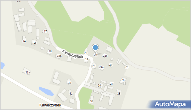 Kawęczynek, Kawęczynek, 22, mapa Kawęczynek