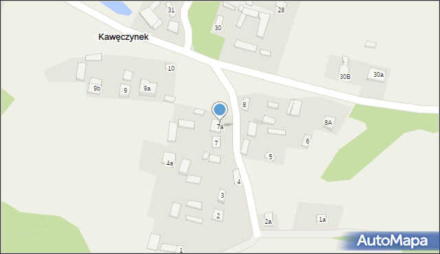 Kawęczynek, Kawęczynek, 7a, mapa Kawęczynek