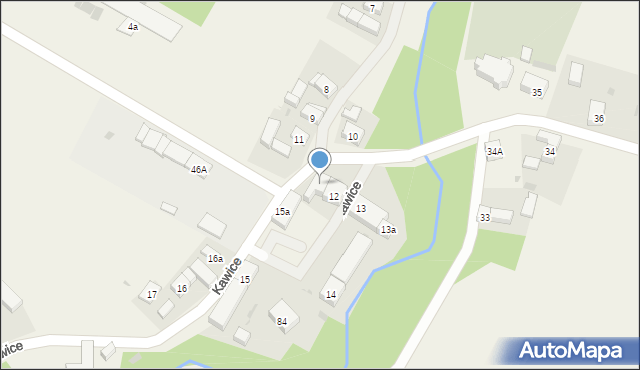 Kawice, Kawice, 12A, mapa Kawice