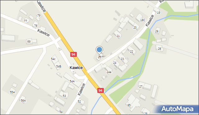 Kawice, Kawice, 25, mapa Kawice