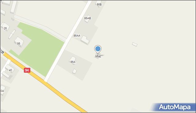 Kawice, Kawice, 86ac, mapa Kawice