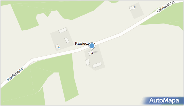 Kawieczyno, Kawieczyno, 4, mapa Kawieczyno