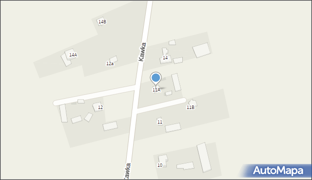 Kawka, Kawka, 11A, mapa Kawka