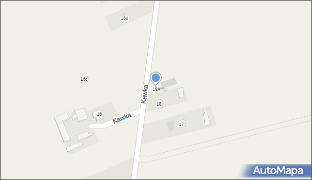 Kawka, Kawka, 18A, mapa Kawka