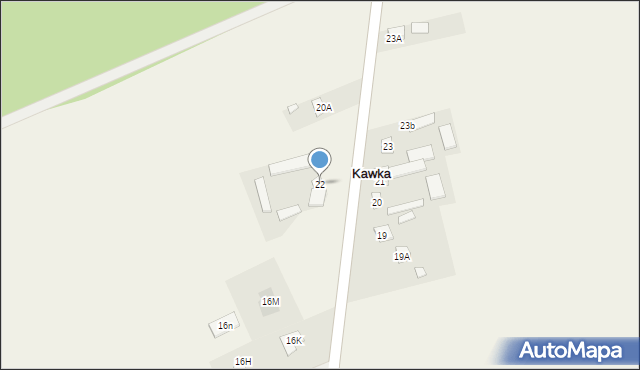 Kawka, Kawka, 22, mapa Kawka