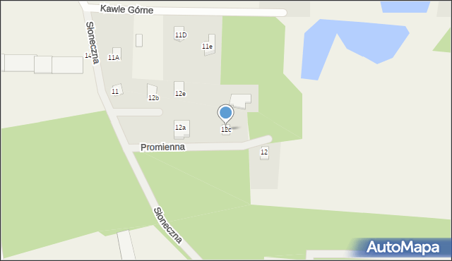 Kawle Górne, Kawle Dolne, 12c, mapa Kawle Górne