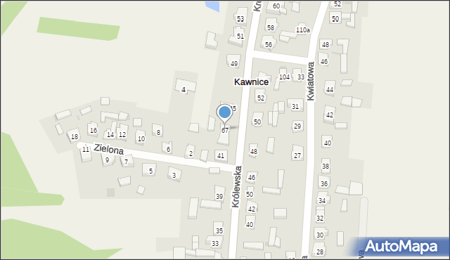 Kawnice, Kawnice, 67, mapa Kawnice