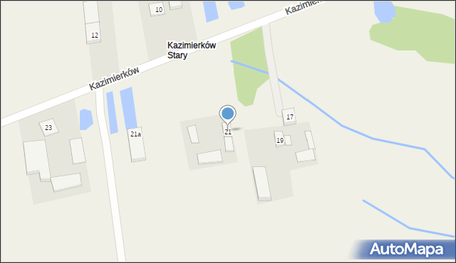 Kazimierków, Kazimierków, 21, mapa Kazimierków