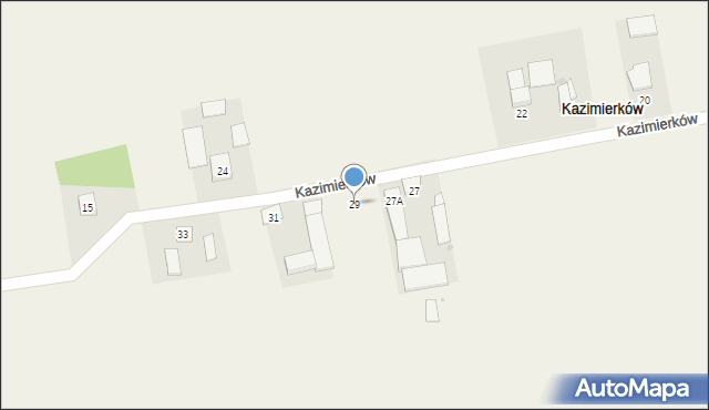 Kazimierków, Kazimierków, 29, mapa Kazimierków