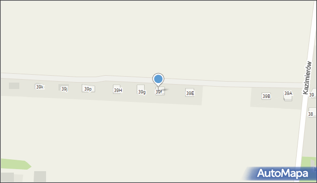Kazimierów, Kazimierów, 39f, mapa Kazimierów