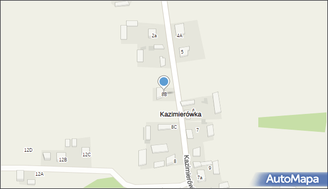 Kazimierówka, Kazimierówka, 8B, mapa Kazimierówka