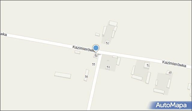 Kazimierówka, Kazimierówka, 54, mapa Kazimierówka