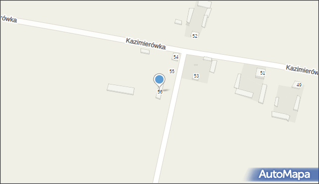 Kazimierówka, Kazimierówka, 56, mapa Kazimierówka