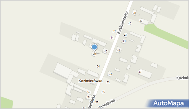 Kazimierówka, Kazimierówka, 48, mapa Kazimierówka
