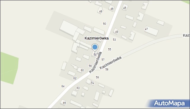 Kazimierówka, Kazimierówka, 54, mapa Kazimierówka
