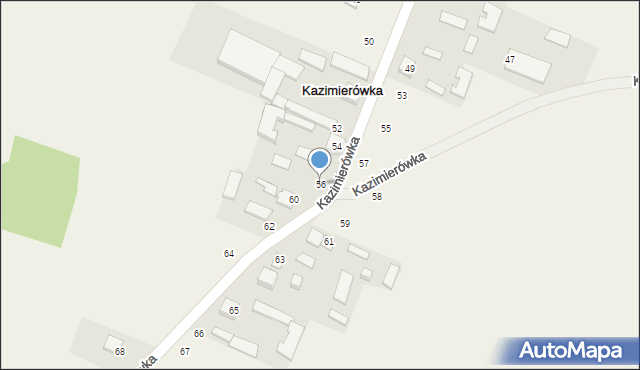 Kazimierówka, Kazimierówka, 56, mapa Kazimierówka