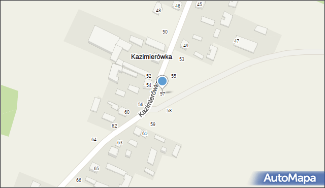 Kazimierówka, Kazimierówka, 57, mapa Kazimierówka