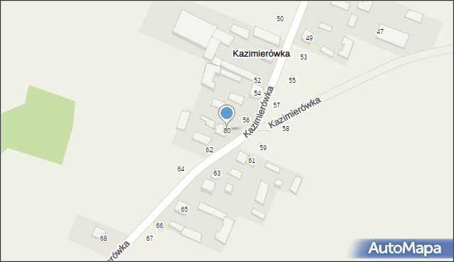 Kazimierówka, Kazimierówka, 60, mapa Kazimierówka